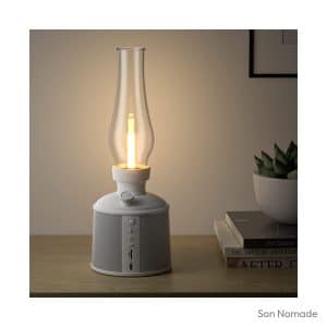 Enceinte bluetooth lampe 10W IPX4 autonomie 24h lumière 2700K