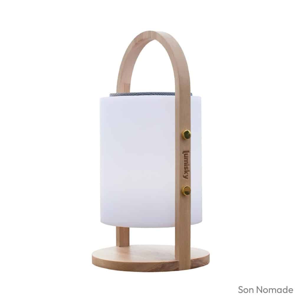 Enceinte bluetooth lumineuse Lumisky Woody Play H37cm
