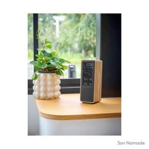 Enceinte bluetooth thomson WS102TBK station météo structure bois